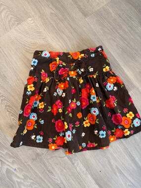 Gymboree size 6 Woodland Friends line corduroy skort